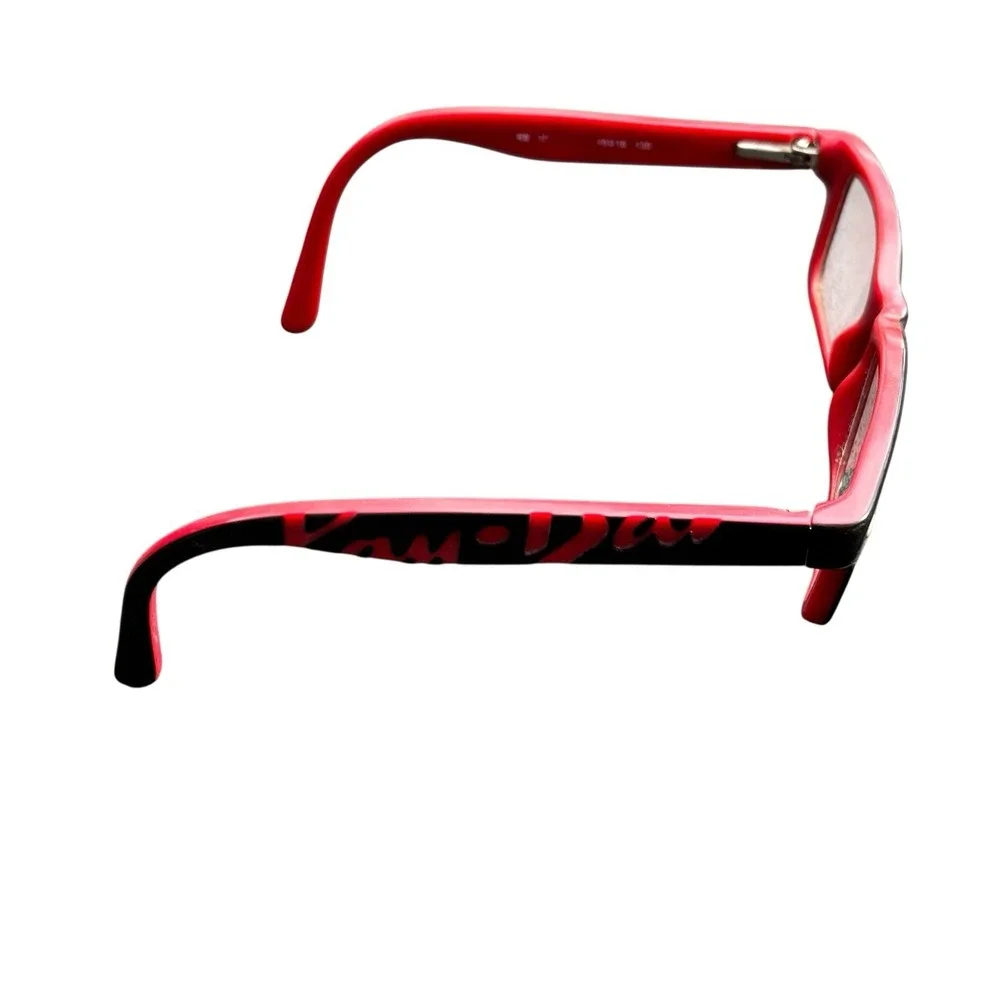Boys‎ Youth Ray-Ban Eyeglasses Kids RB 1535 Full Frame Square Plastic Red Black